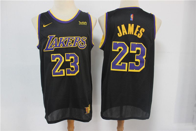 Men Los Angeles Lakers #23 James Black 2021 Nike Playoff bonus NBA Jersey